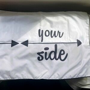 "My Side/Your Side" Couples Pillow Cases Set Novelty Christmas Gift
